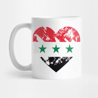 IRAQ FLAG HEART Mug